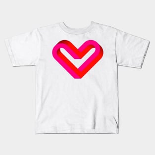 Red heart impossible Kids T-Shirt